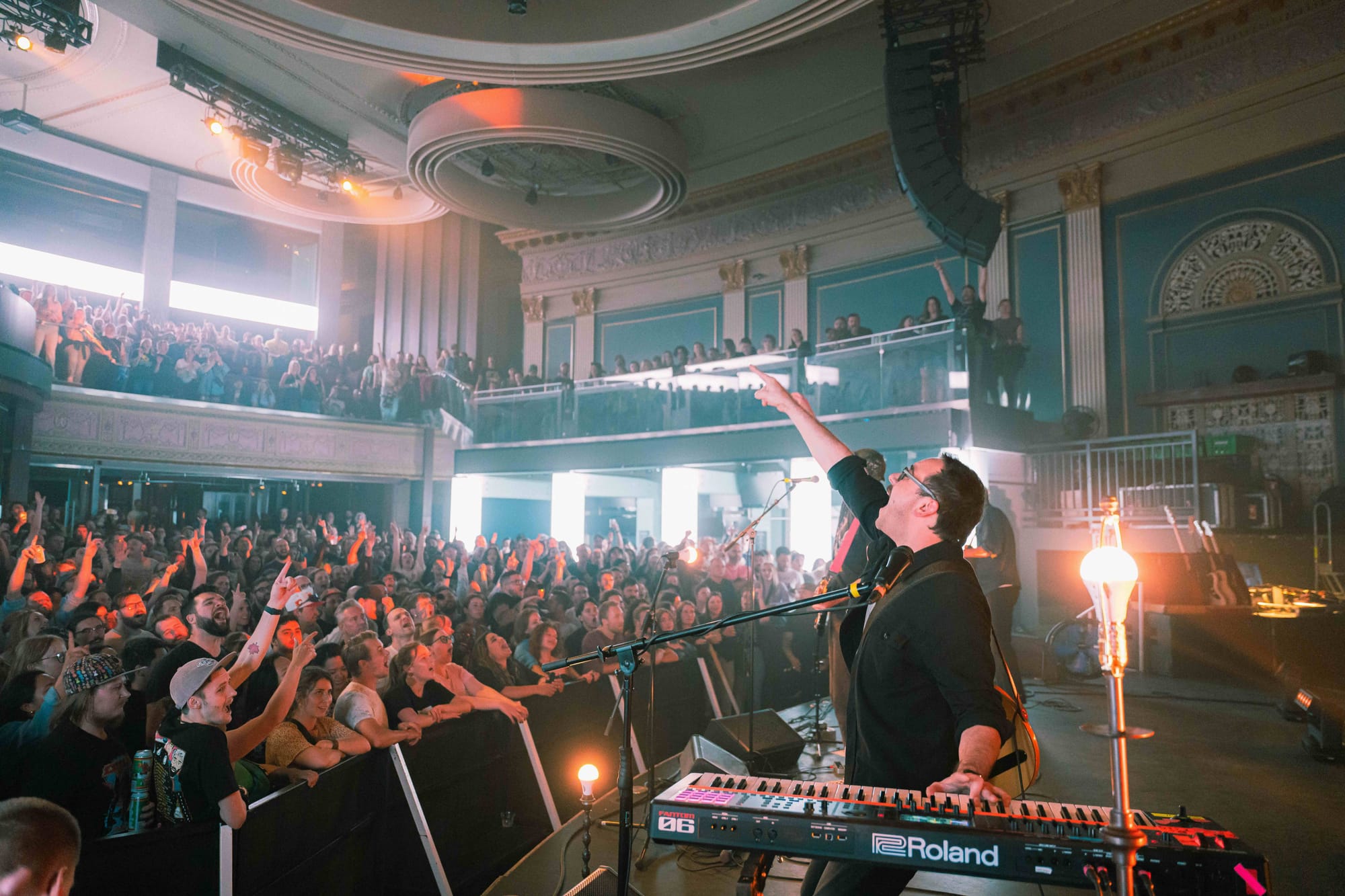 Tokyo Police Club performs through the installed PK Sound T8 robotic line source system at The Palace Theatre